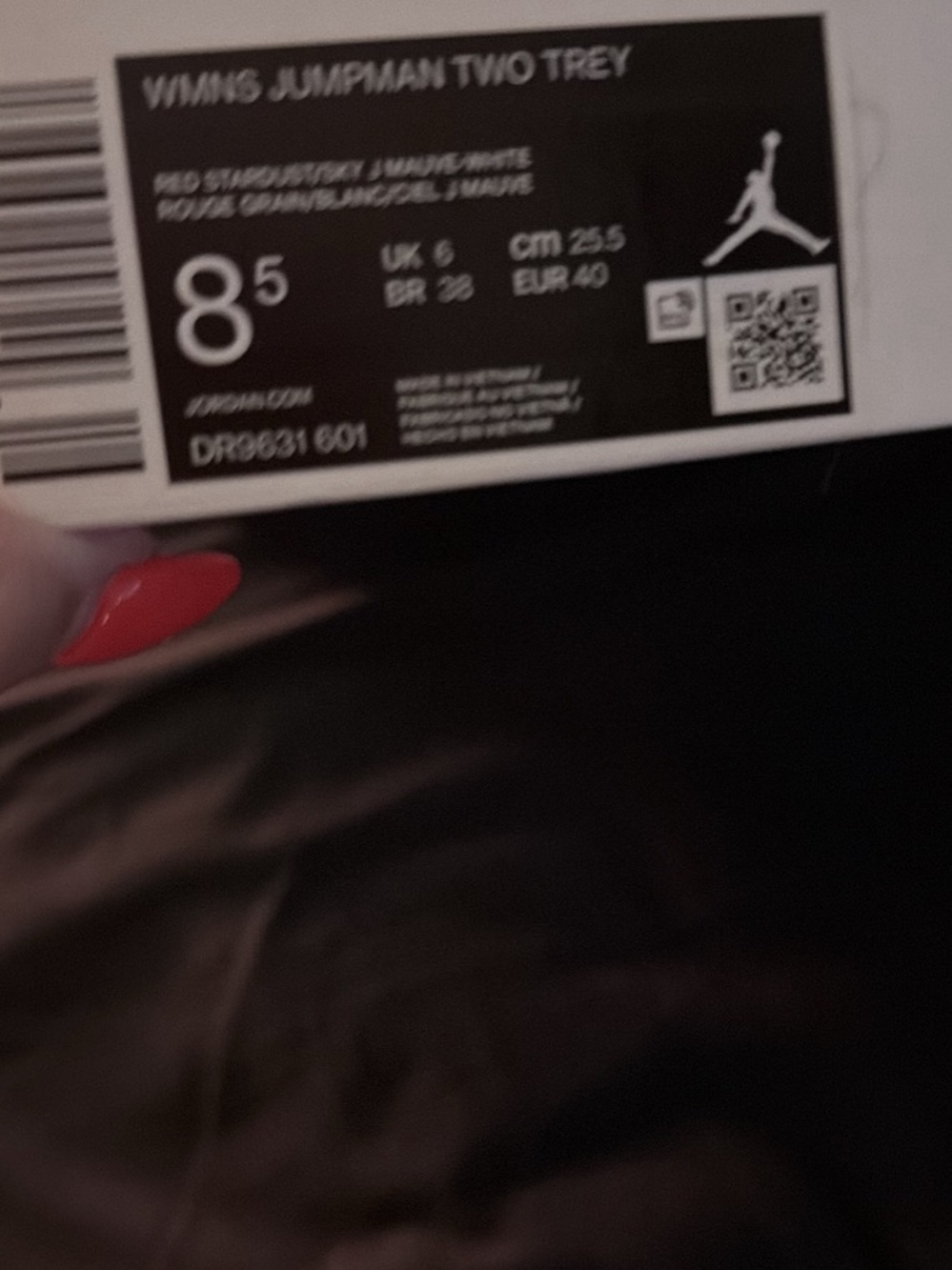Jordan Women’s Athletic Shoes - Two Trey White and Pink shoes